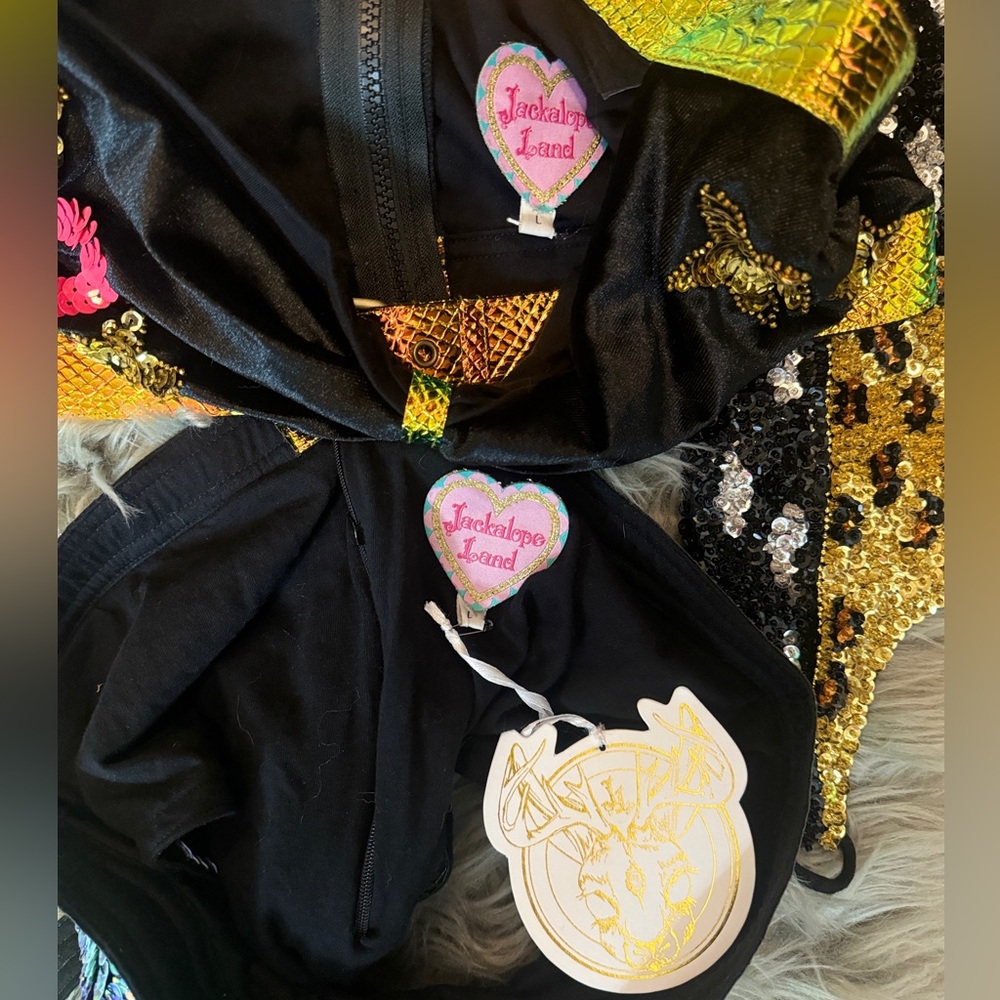 Sequin Embellished Black Bodysuit - Picture 10 of 12